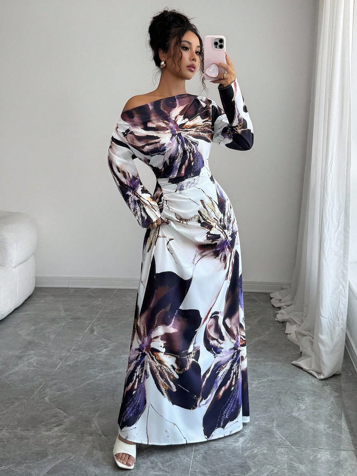 Rochie maxi SHEIN, mix culori