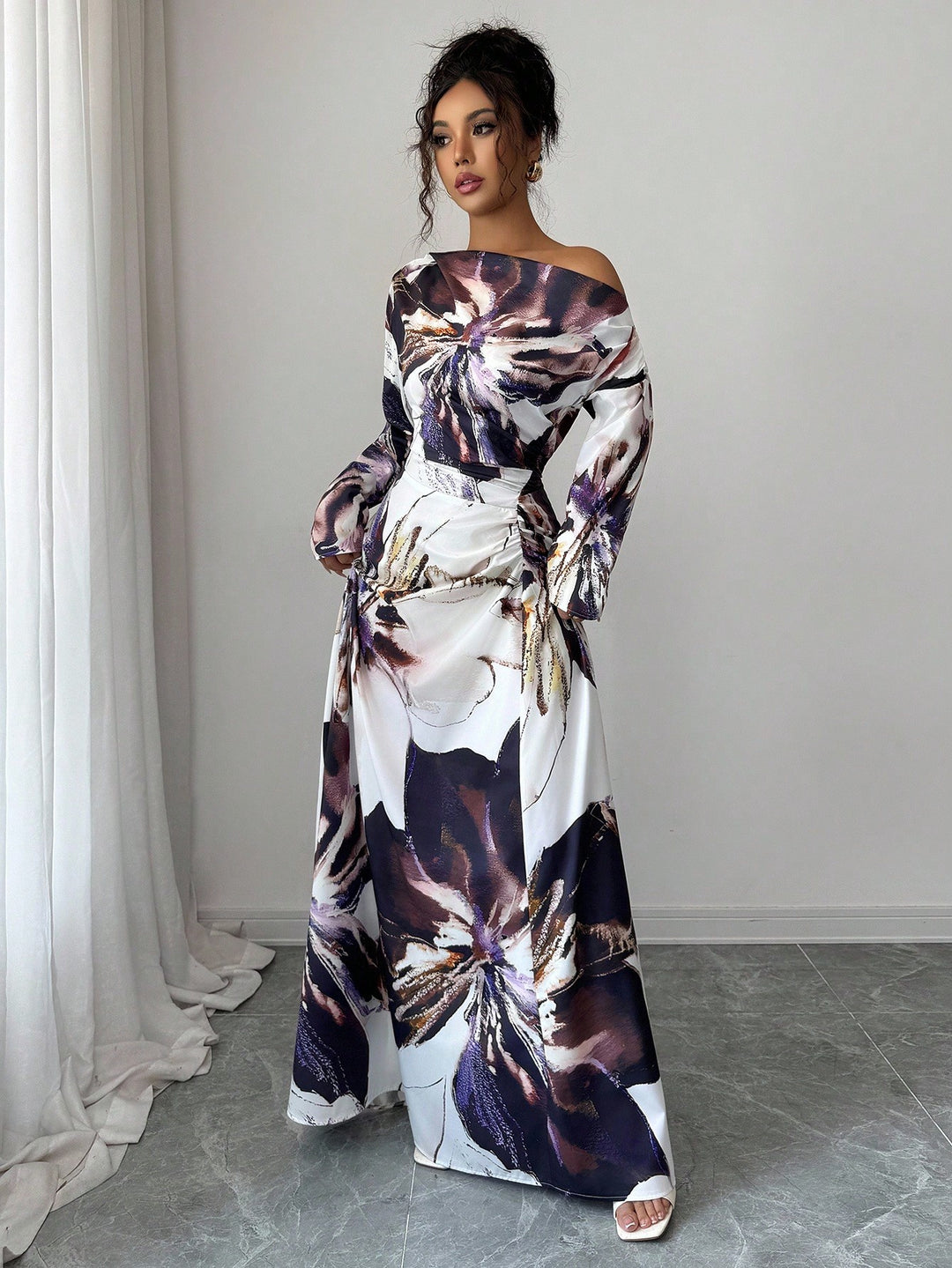 Rochie maxi SHEIN, mix culori