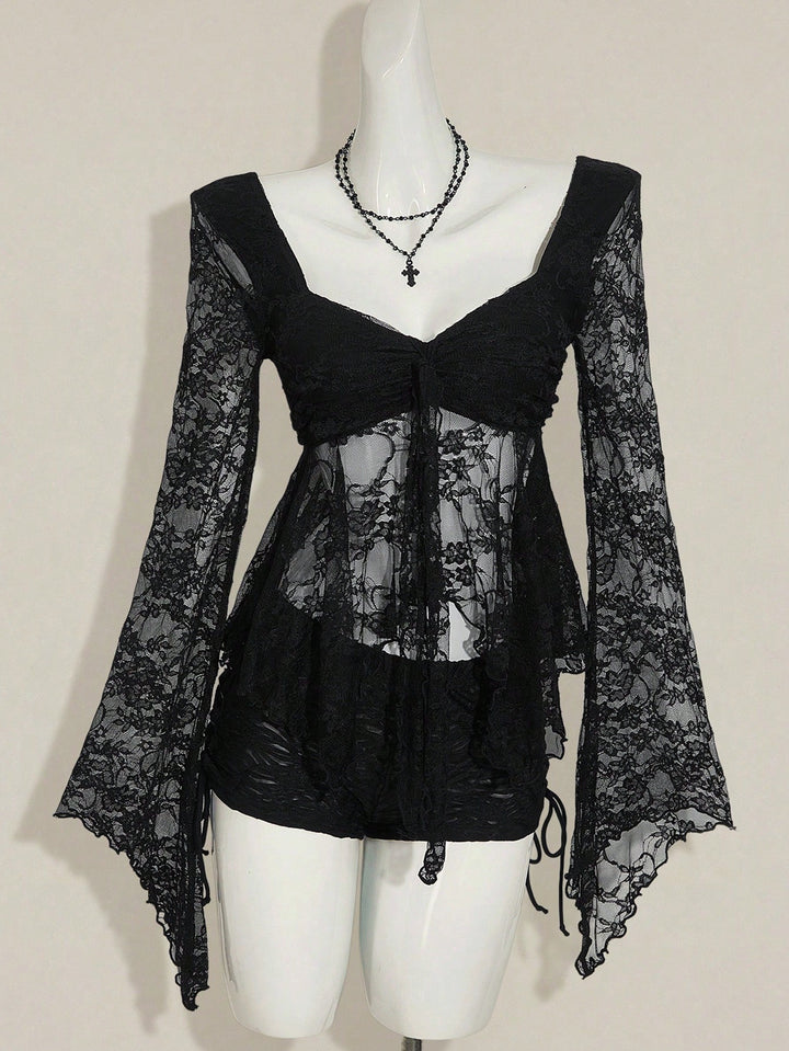 Top SHEIN, negru