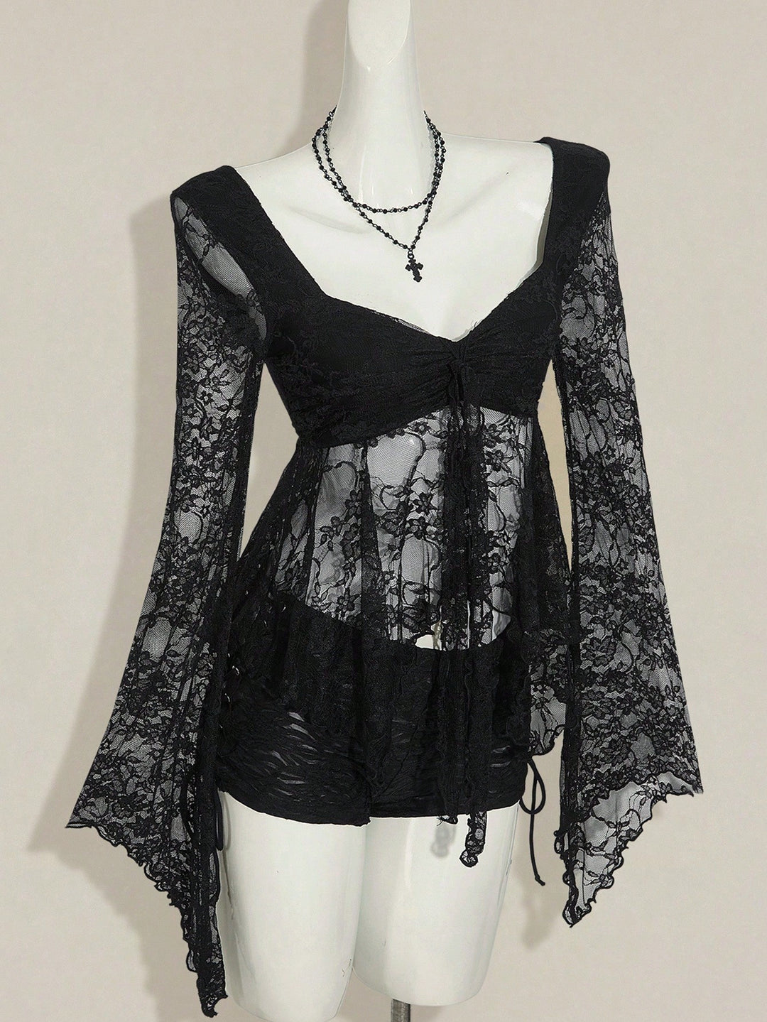 Top SHEIN, negru