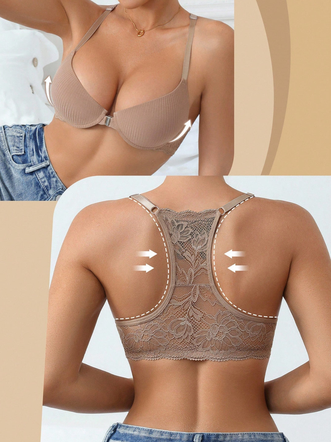 Sutien SHEIN, kaki