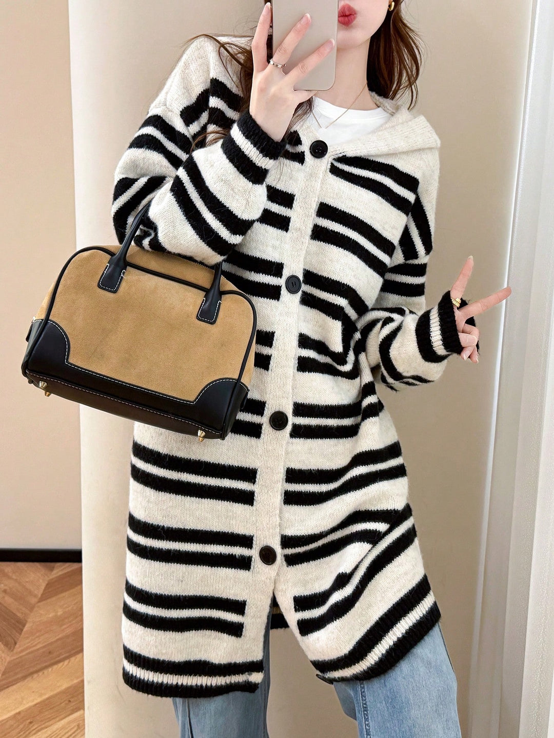 Cardigan lung SHEIN, mix culori