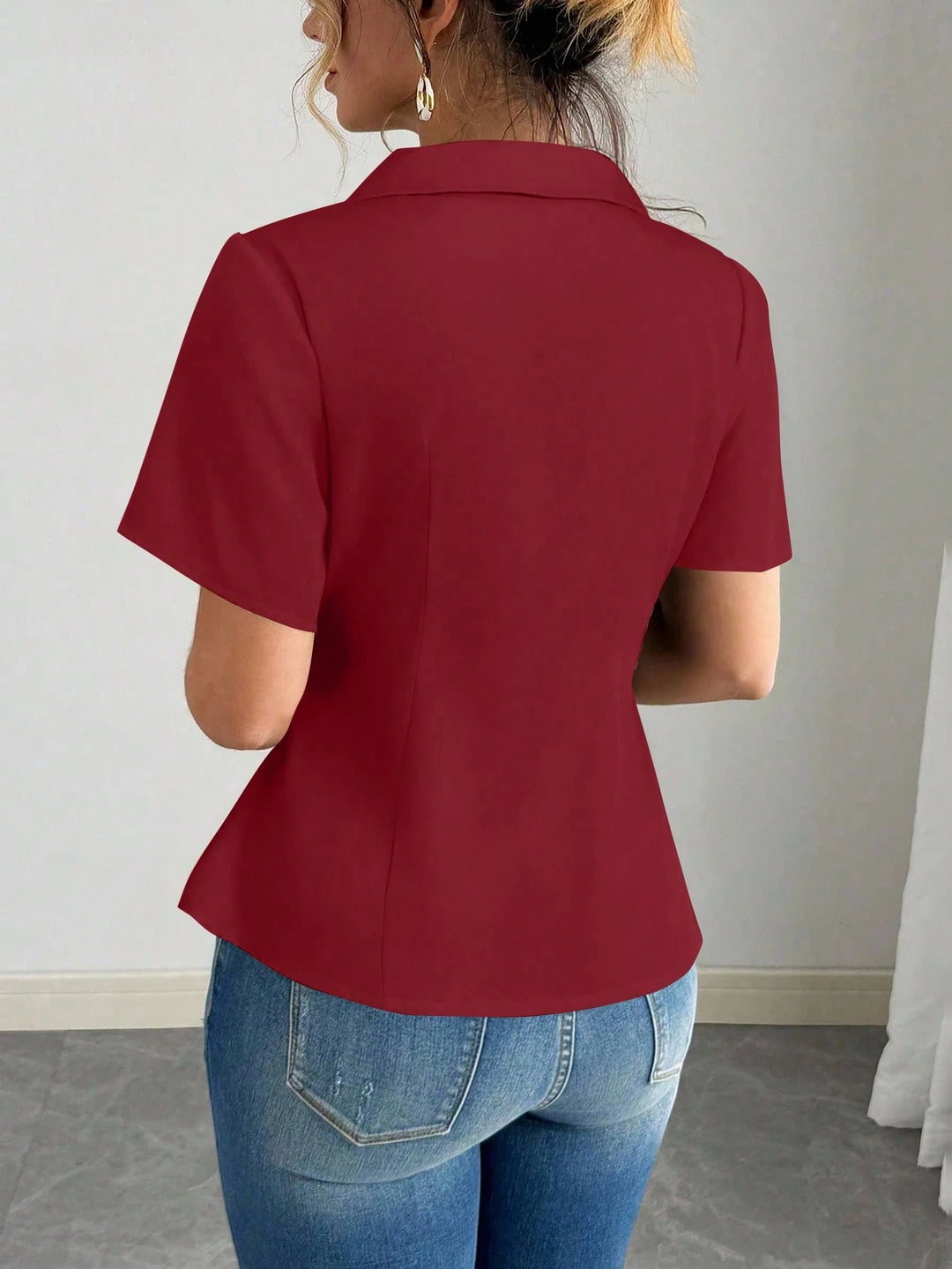 SHEIN blúz, bordó