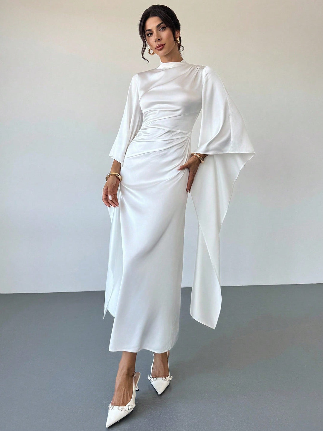 Rochie maxi SHEIN, portocaliu