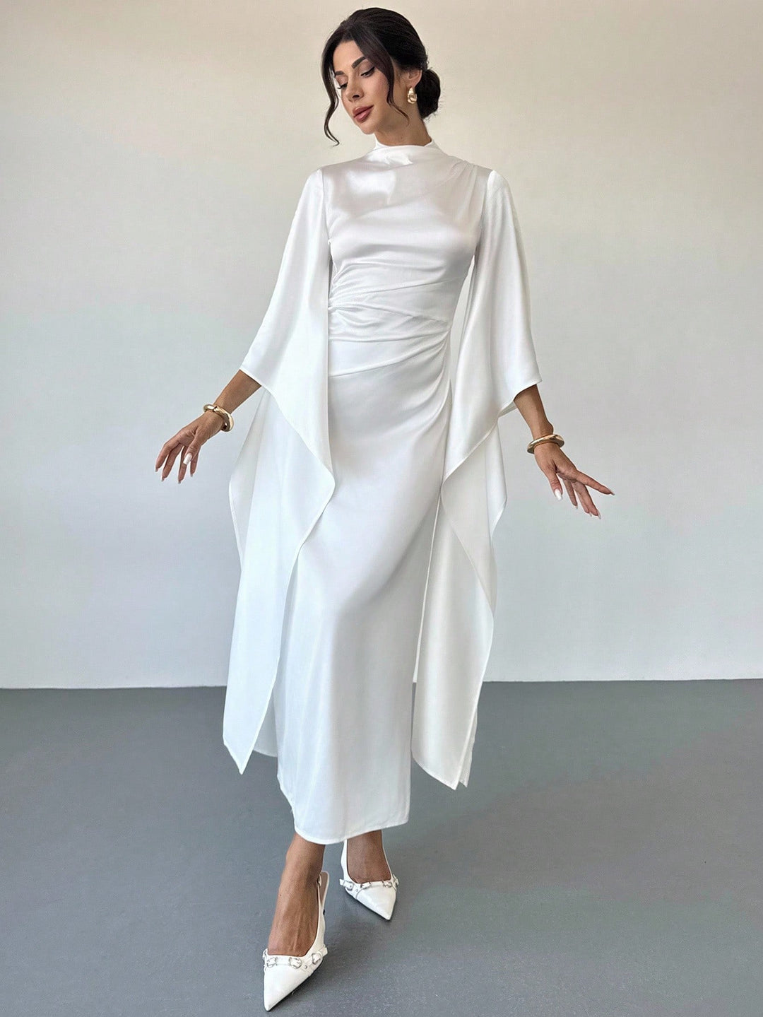 Rochie maxi SHEIN, portocaliu
