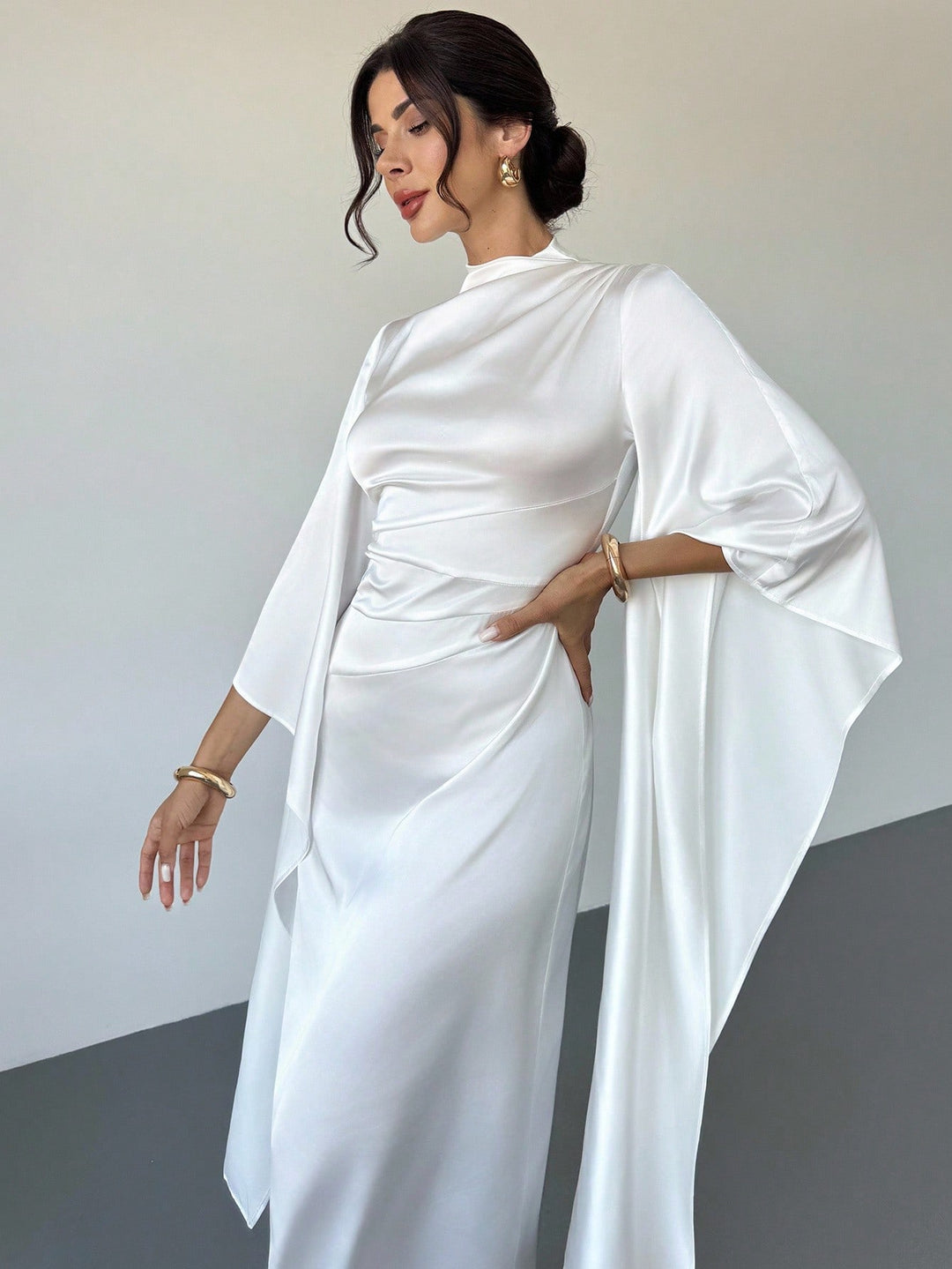 Rochie maxi SHEIN, portocaliu