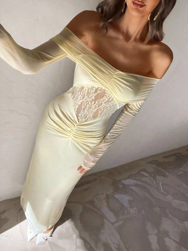 Rochie maxi SHEIN, galben