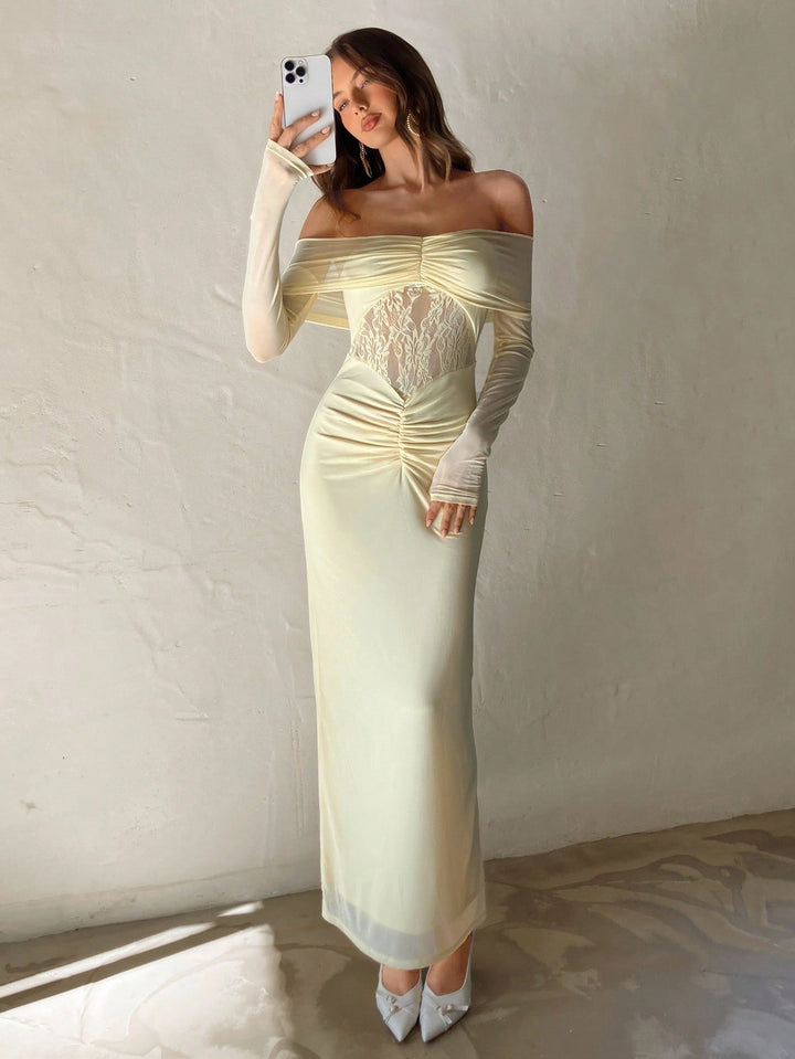 Rochie maxi SHEIN, galben