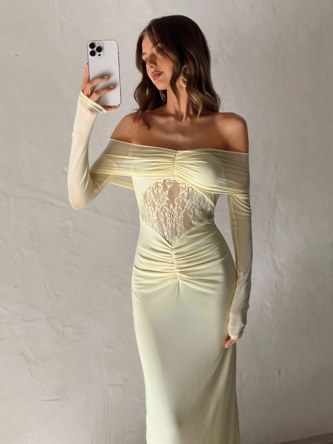 Rochie maxi SHEIN, galben