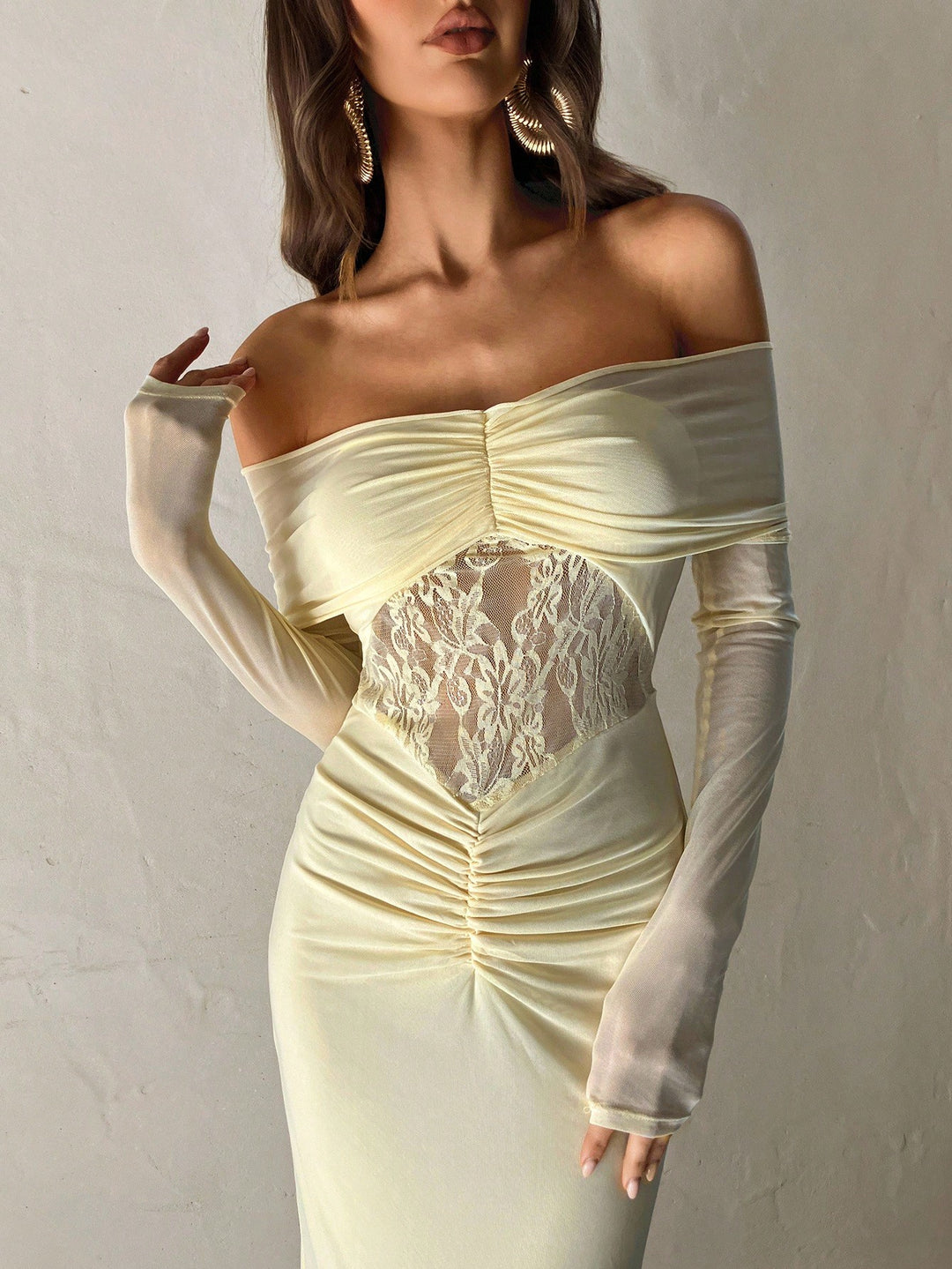 Rochie maxi SHEIN, galben