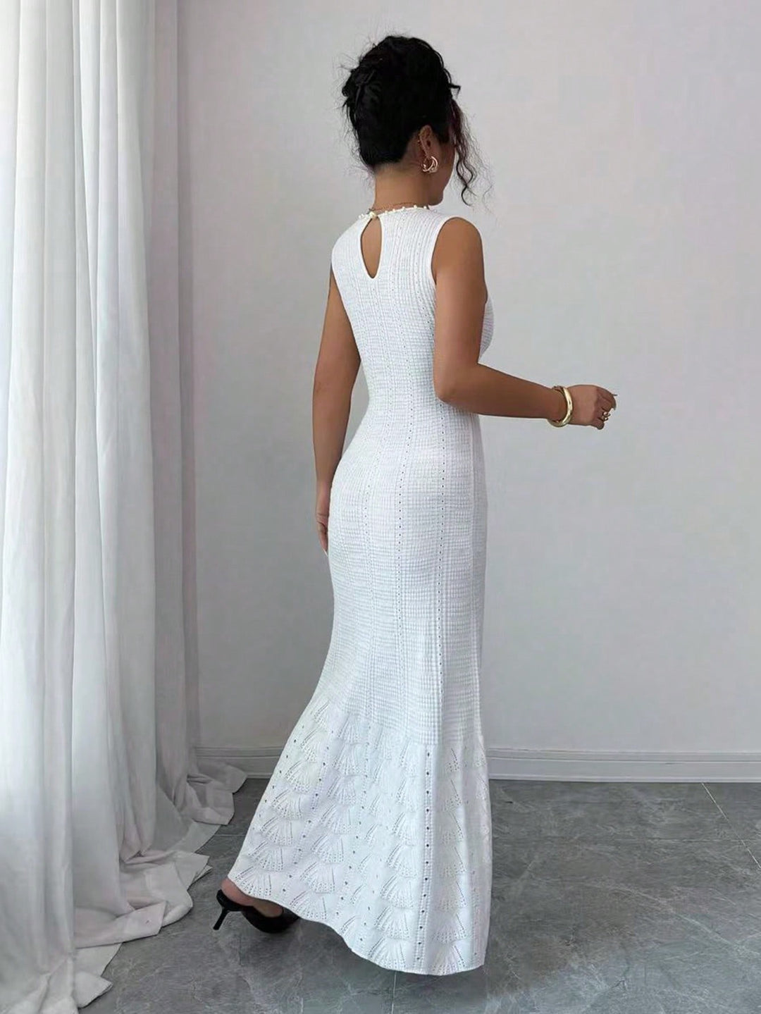 Rochie de plajă SHEIN, alb