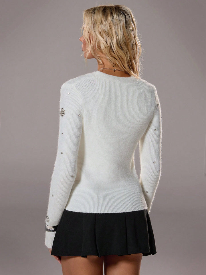 Cardigan SHEIN, alb