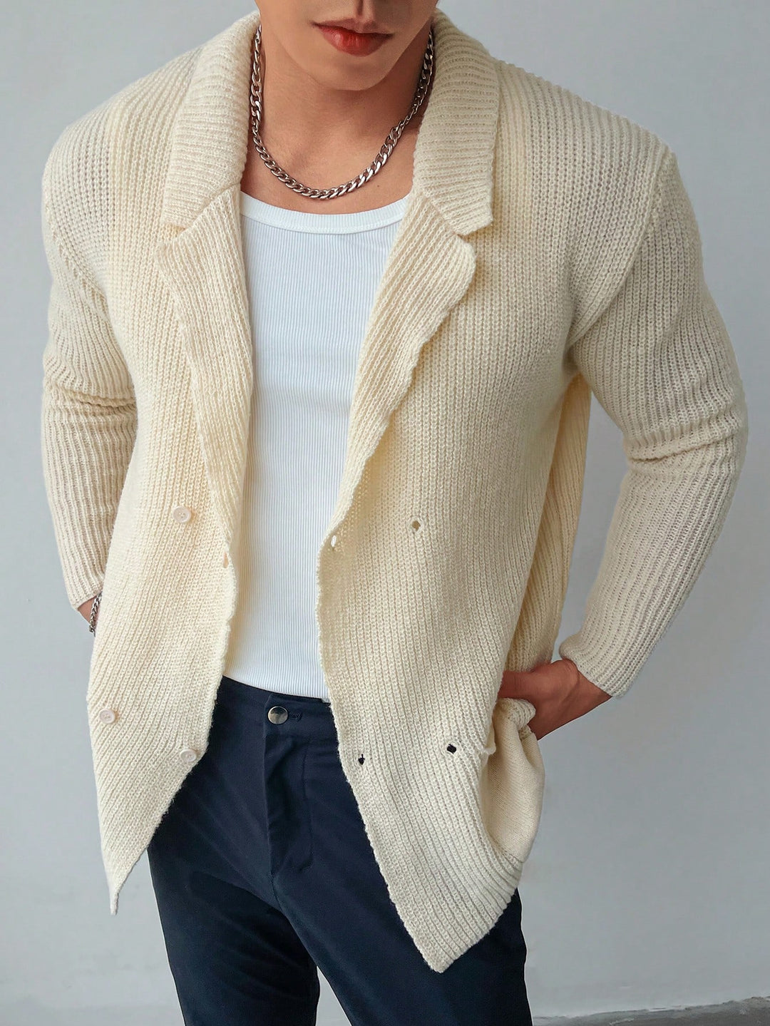 Cardigan SHEIN, crem