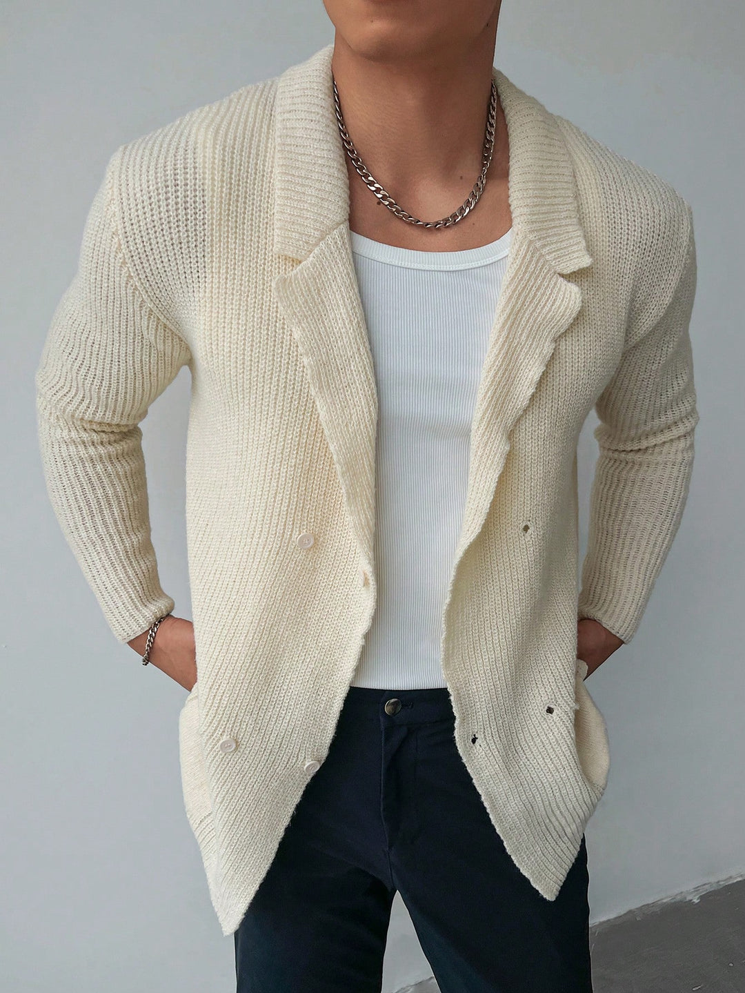 Cardigan SHEIN, crem