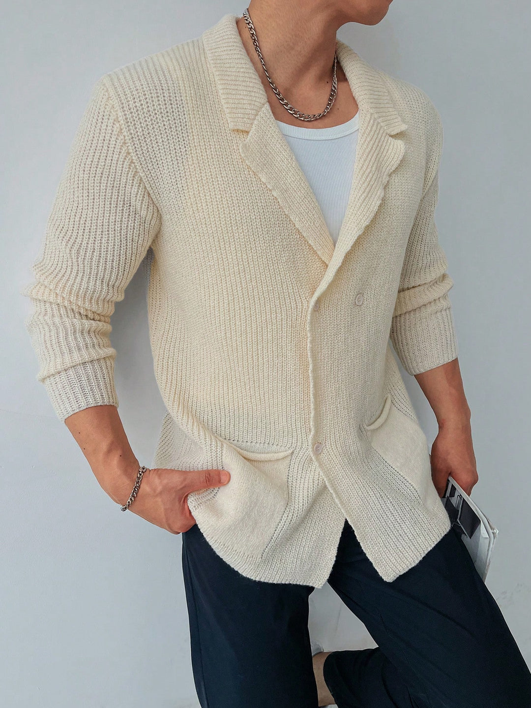 Cardigan SHEIN, crem
