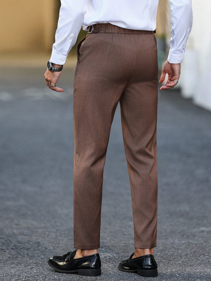 Pantaloni SHEIN, maro