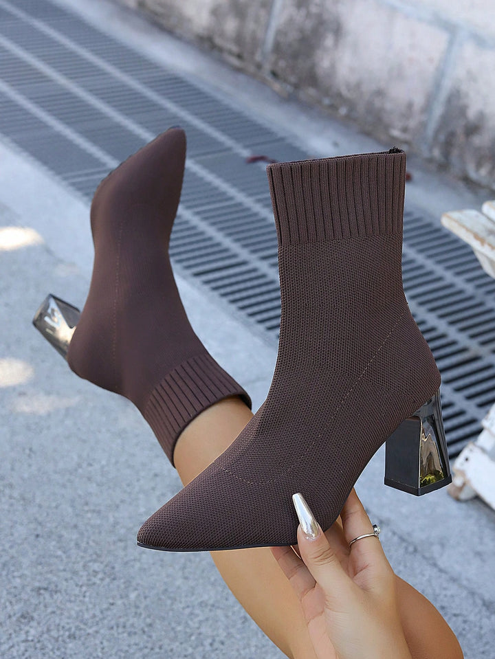 Botine SHEIN,maro