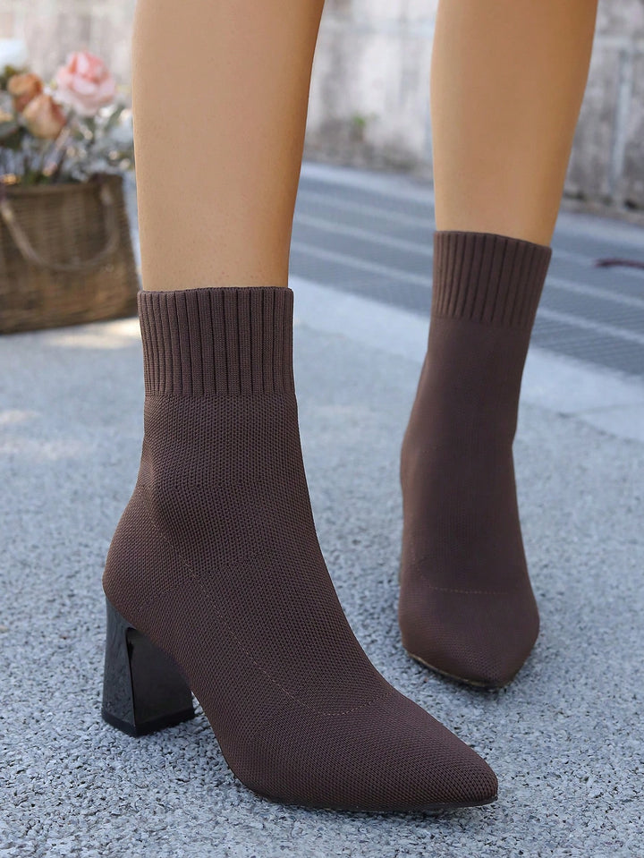 Botine SHEIN,maro