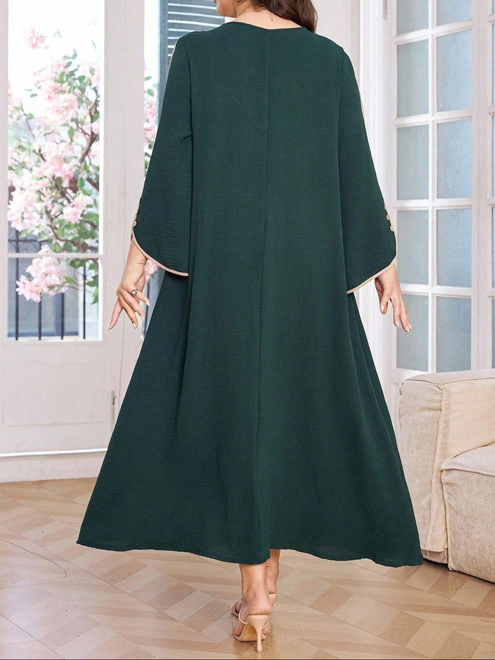 Rochie maxi Shein Curve+, verde