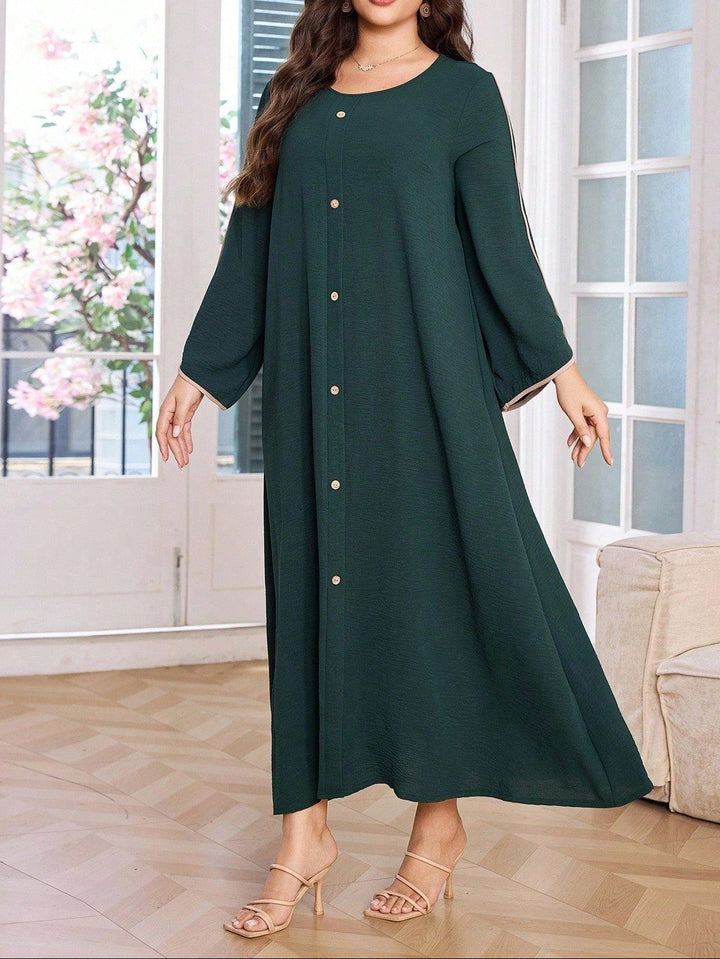 Rochie maxi Shein Curve+, verde
