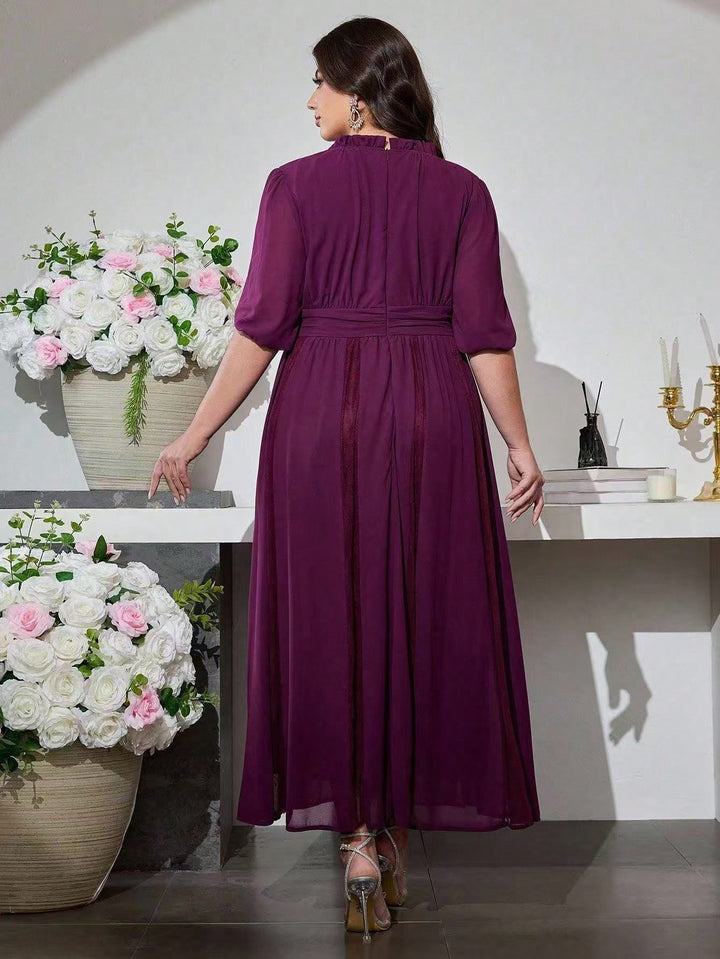 Shein Curve+ lila midiruha
