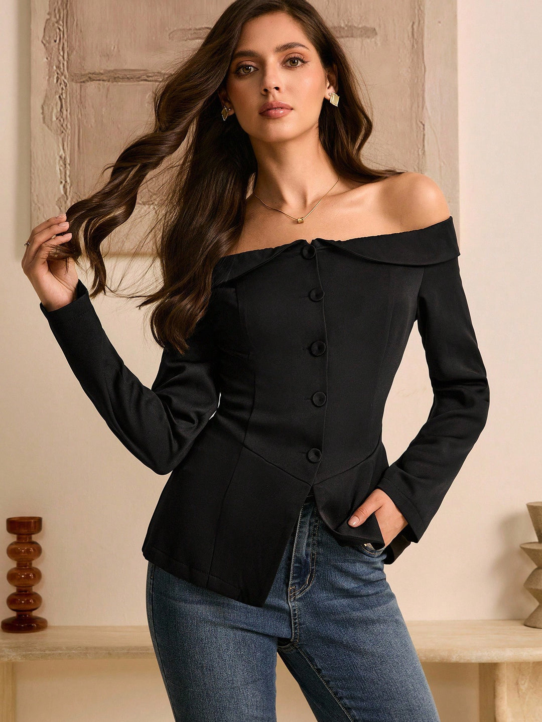 Bluza SHEIN, negru