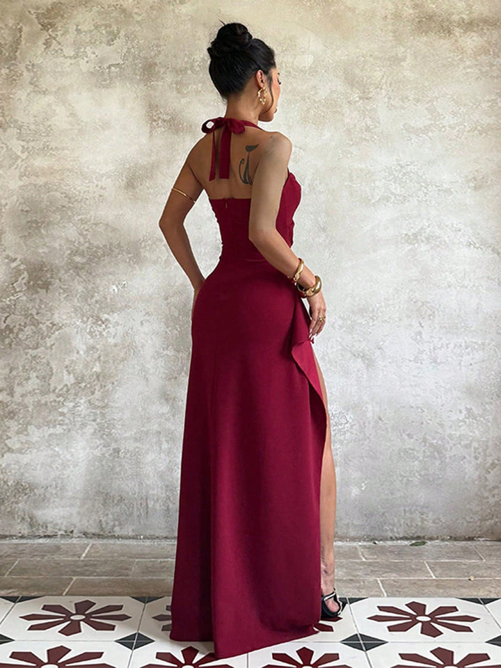 Rochie maxi SHEIN, vișiniu