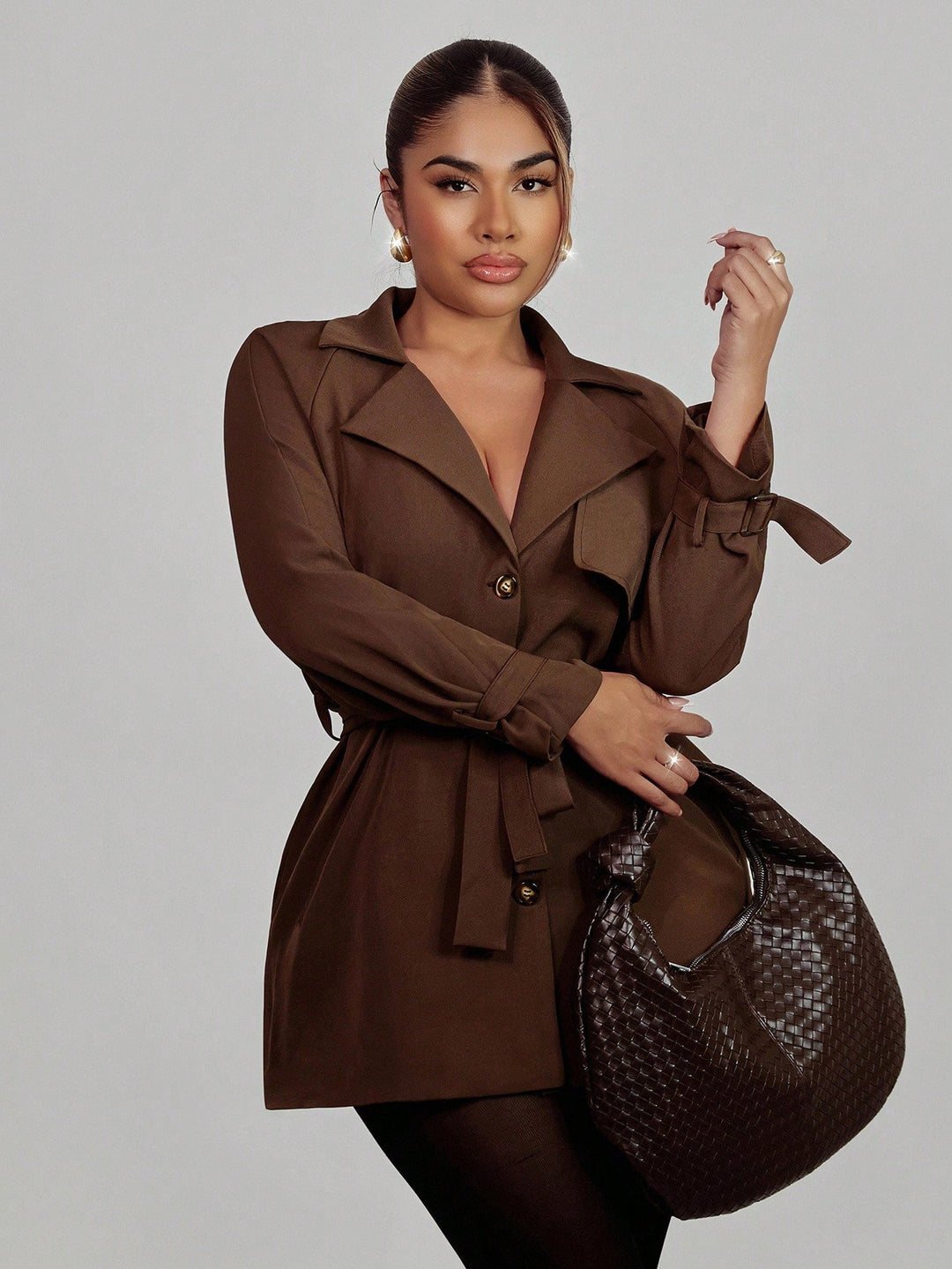 Trench SHEIN, maro
