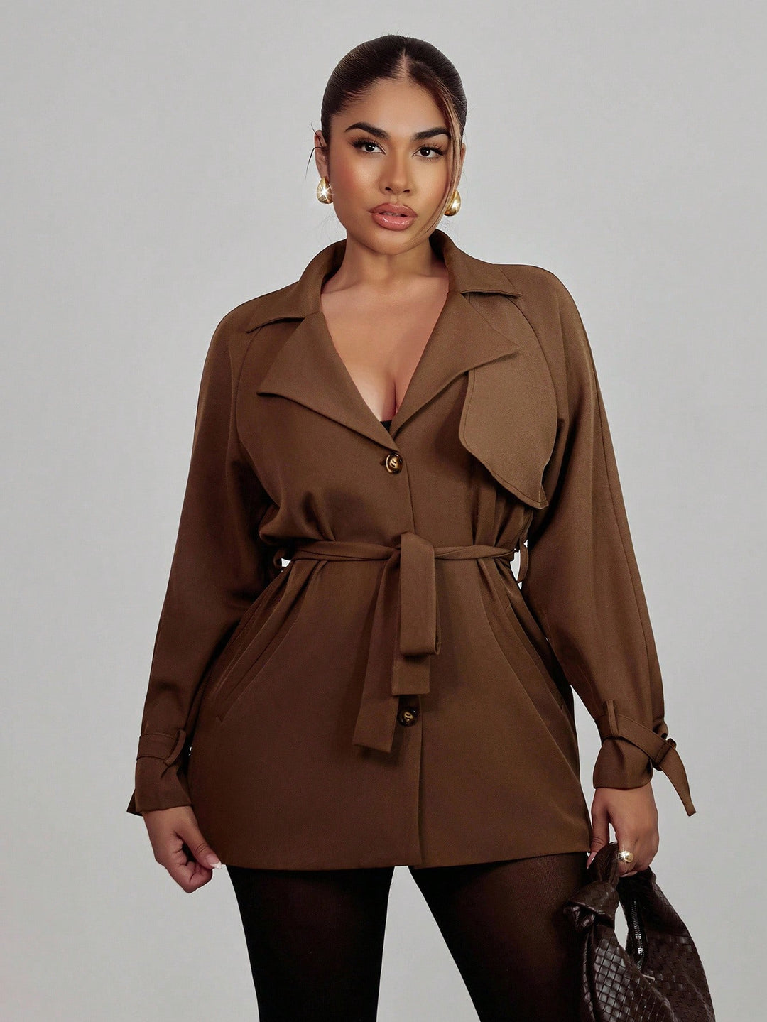 Trench SHEIN, maro