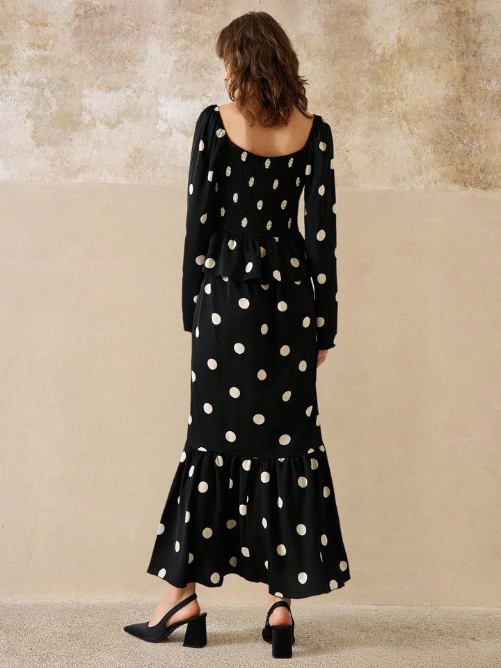Shein maxi ruha, fekete