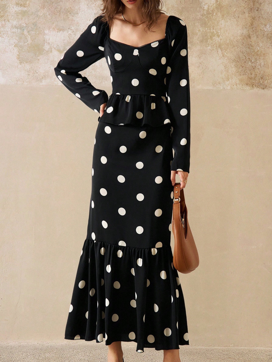 Shein maxi ruha, fekete