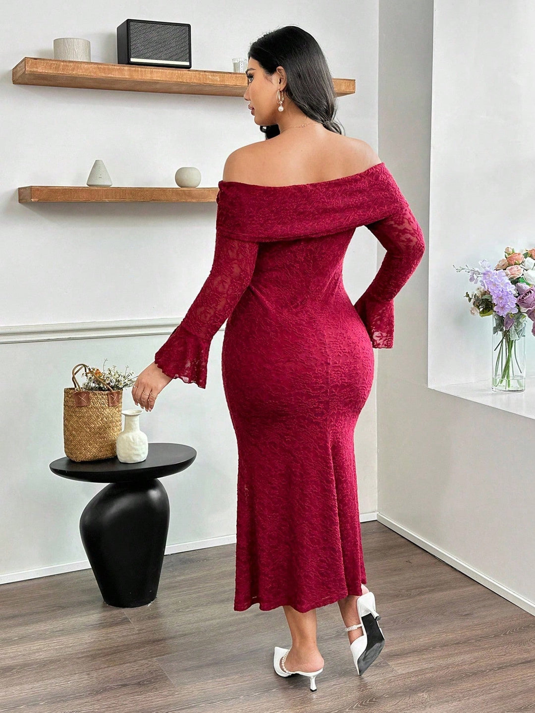 Rochie SHEIN, vișiniu