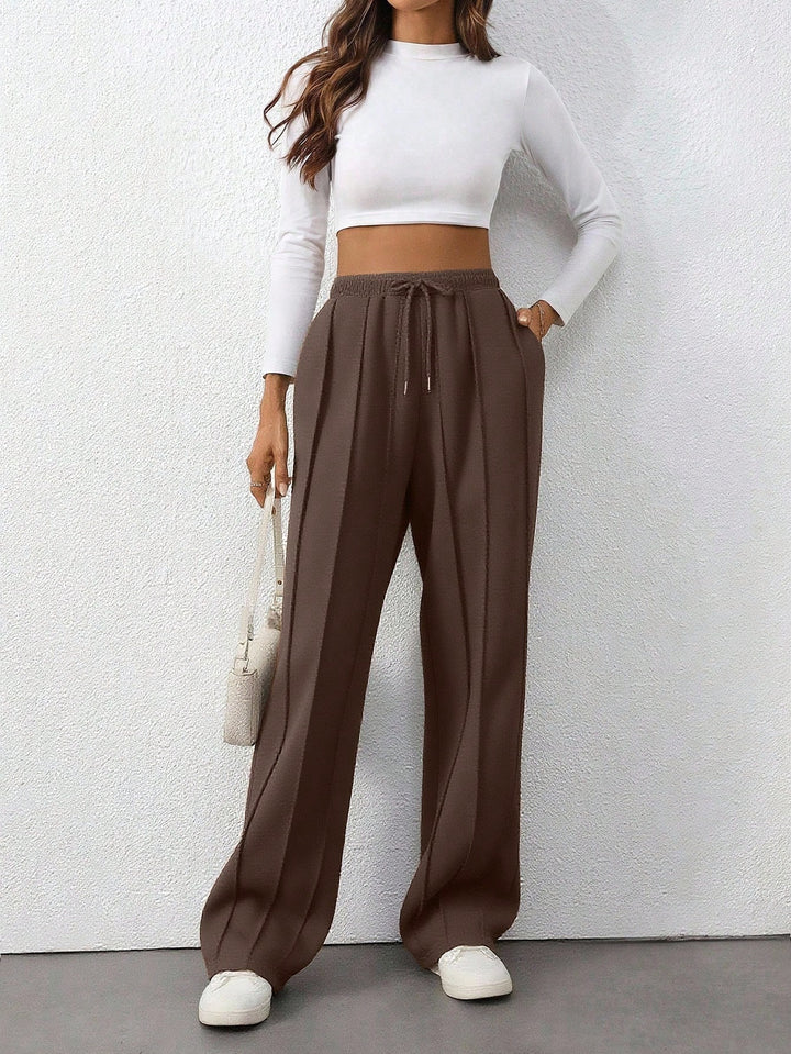 Pantaloni SHEIN, maro
