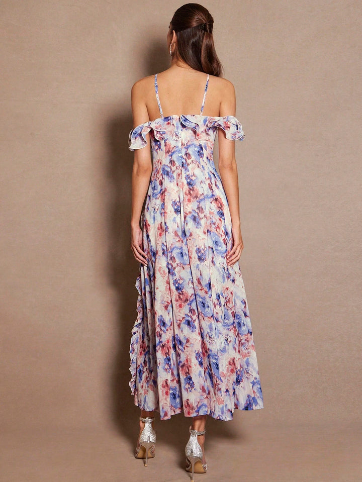 Rochie maxi Shein, mix culori