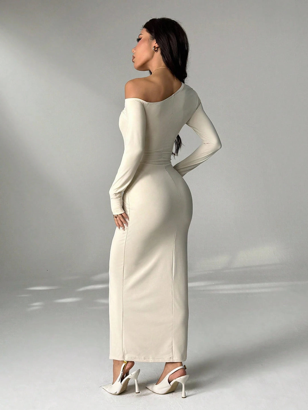 Rochie maxi Shein, bej