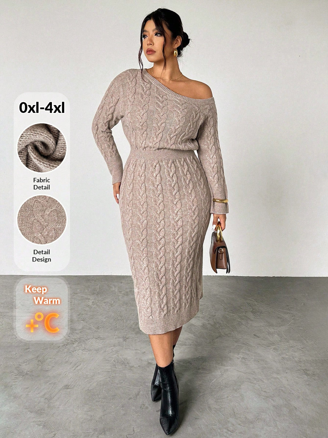 Rochie SHEIN, kaki