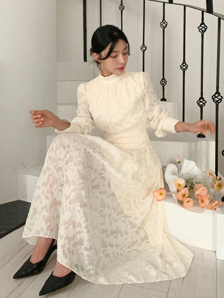 Rochie maxi SHEIN, alb