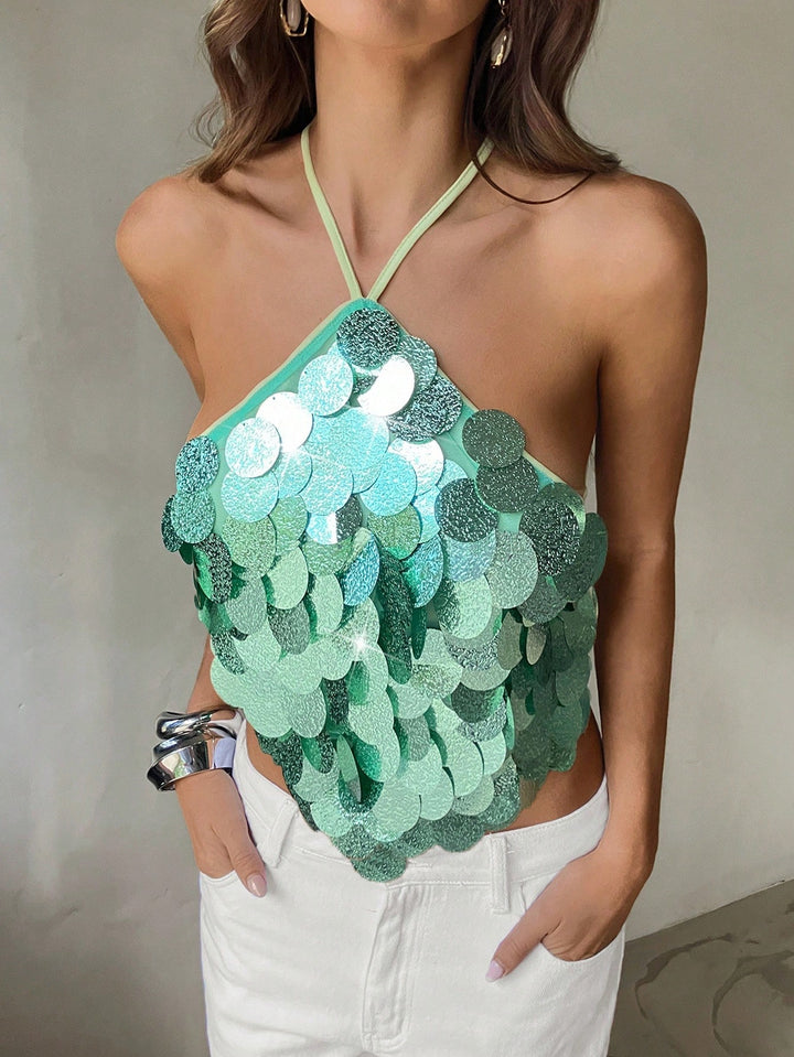 Top SHEIN, verde