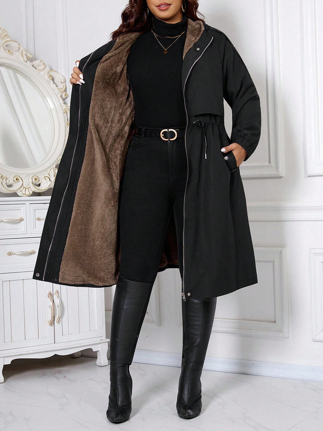 Palton SHEIN, negru
