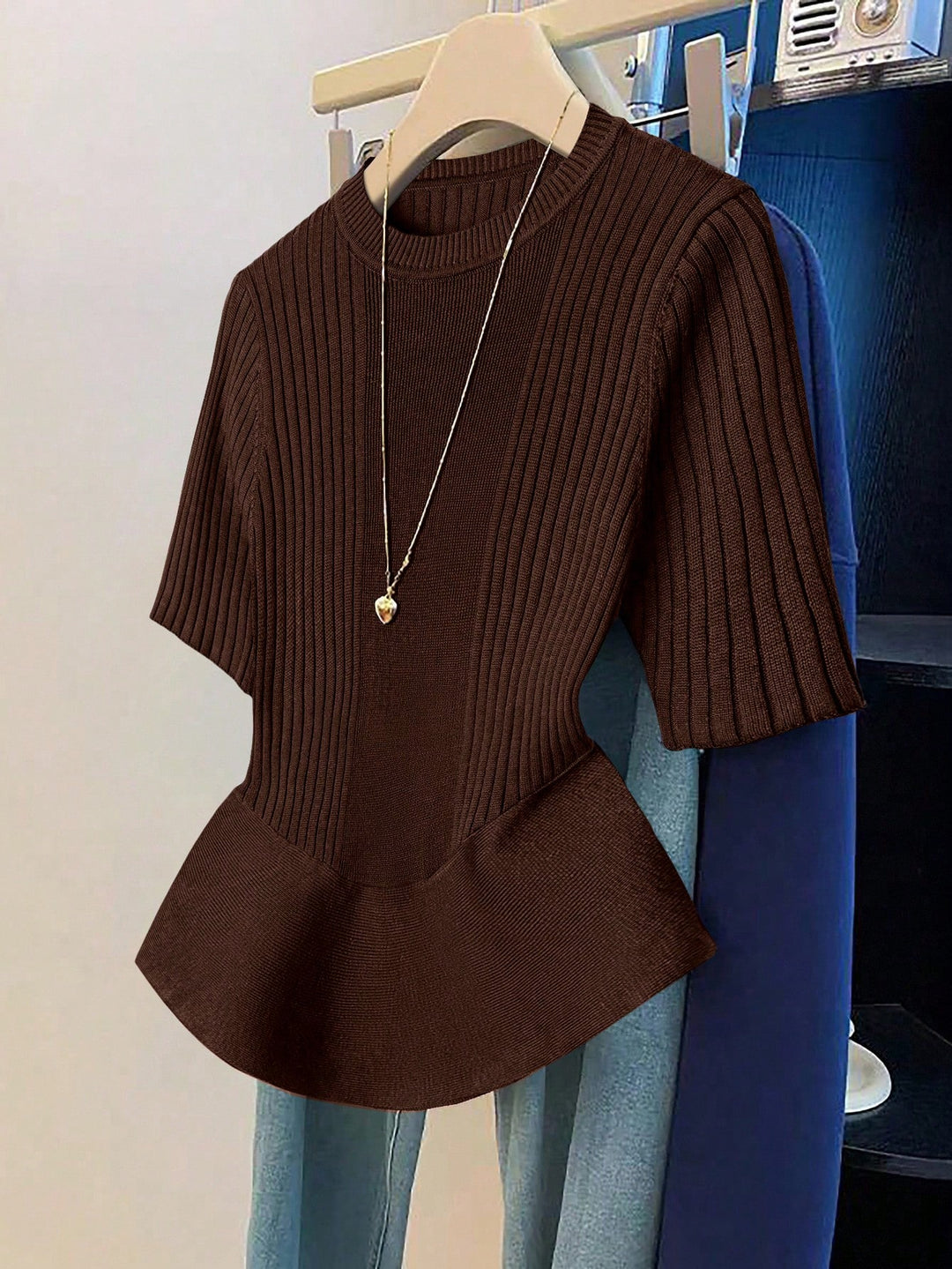 Cardigan SHEIN, maro