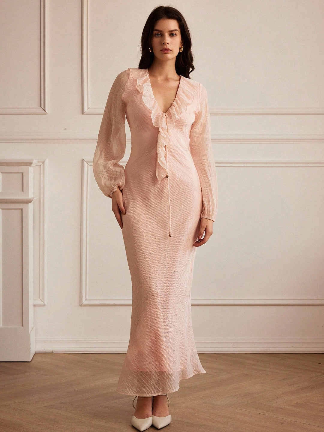 Rochie maxi SHEIN, roz