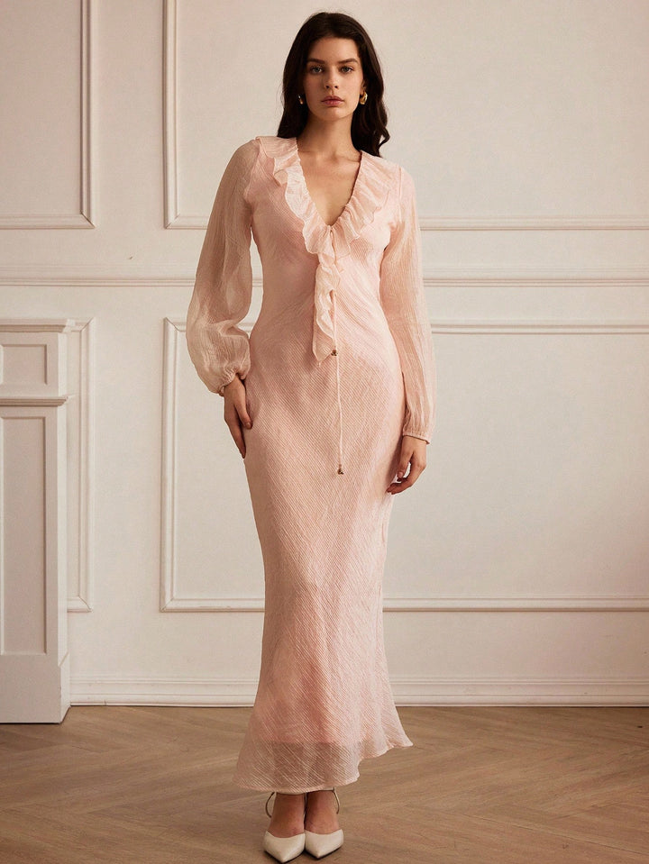 Rochie maxi SHEIN, roz