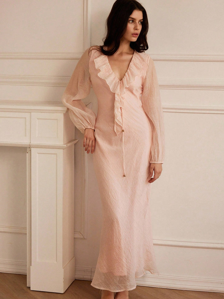 Rochie maxi SHEIN, roz