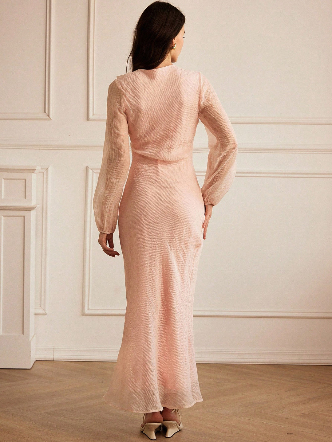 Rochie maxi SHEIN, roz
