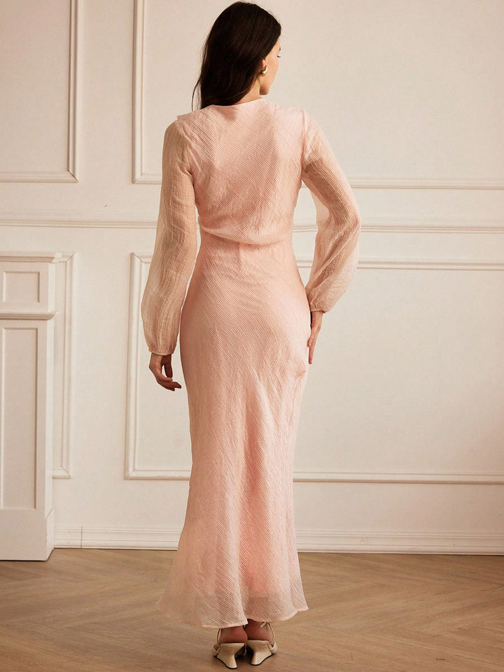 Rochie maxi SHEIN, roz