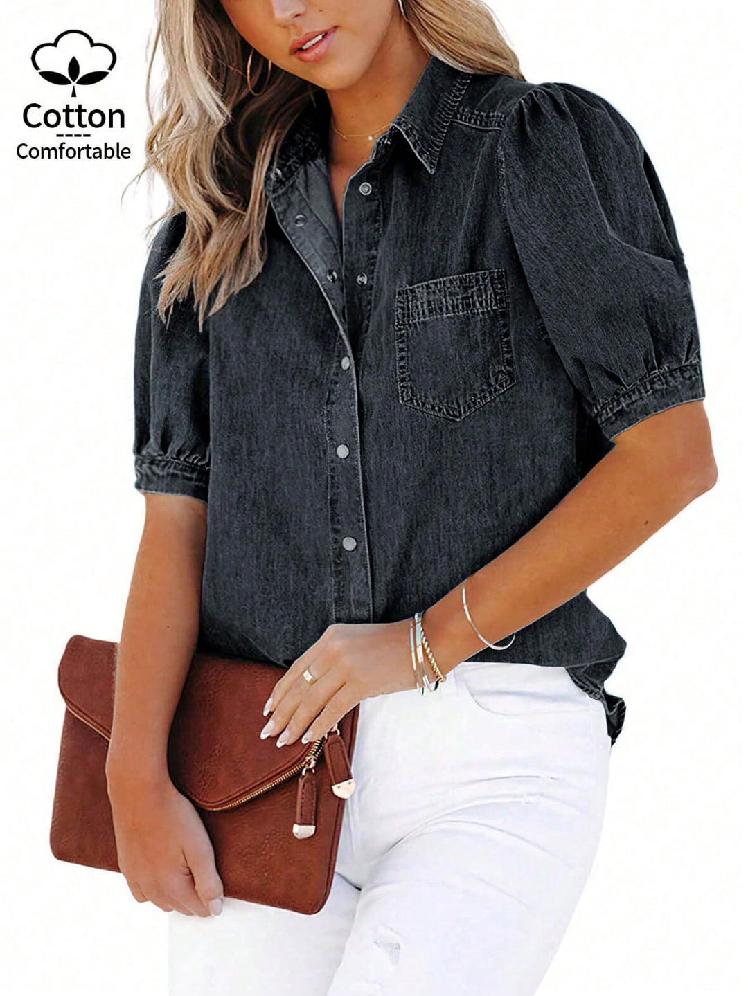 Top SHEIN, negru