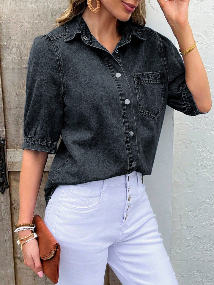Top SHEIN, negru