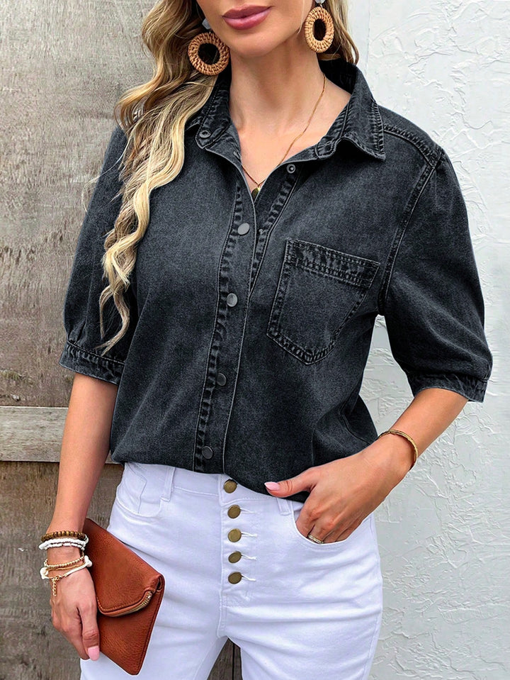 Top SHEIN, negru