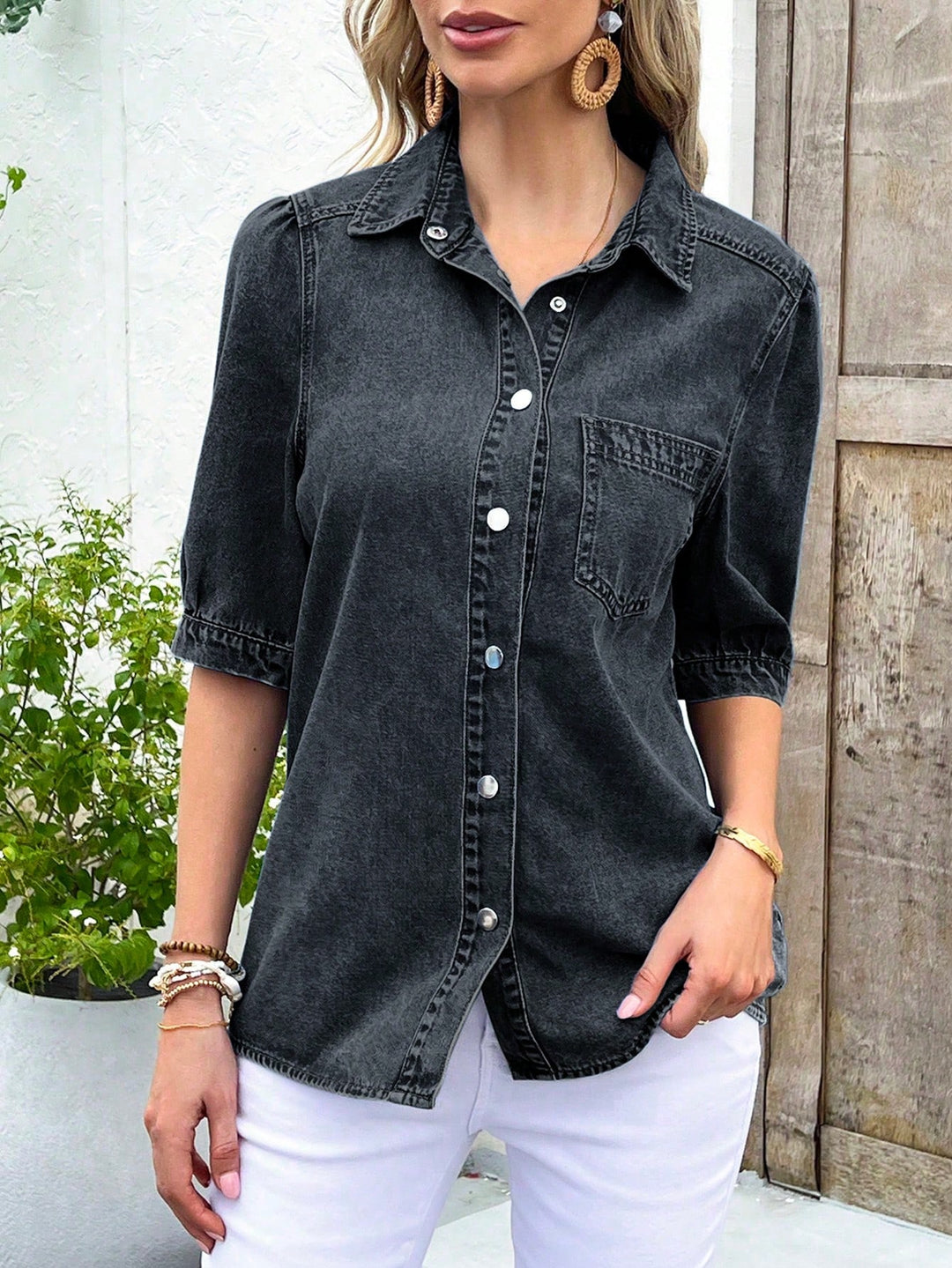 Top SHEIN, negru