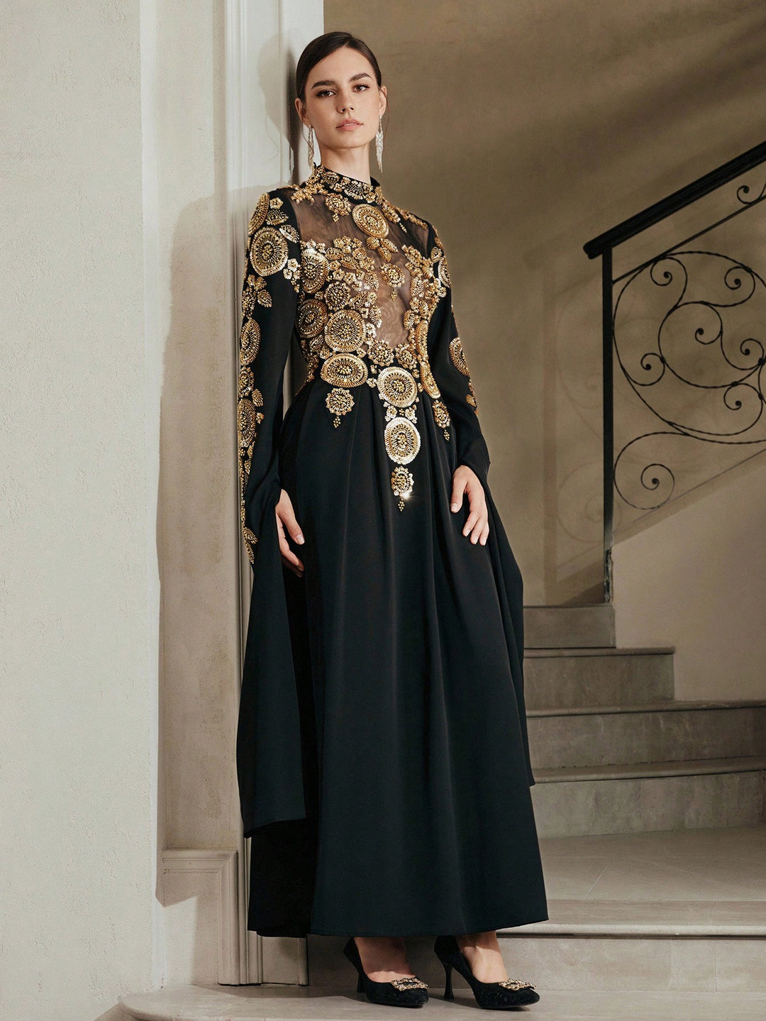Rochie maxi SHEIN, negru